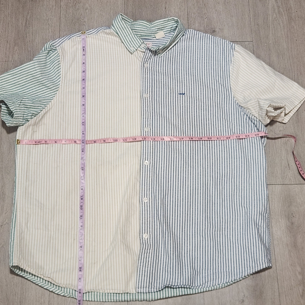 Levi’s Multi-Stripe Colorblock Relaxed Button Down XL - Picture 3 of 6
